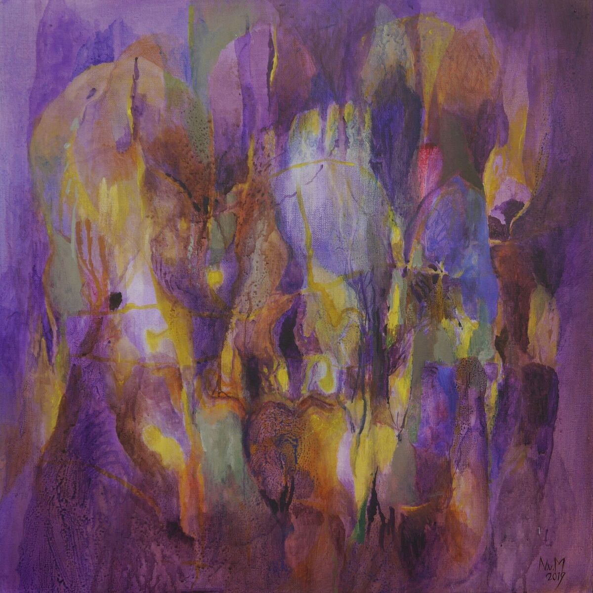 Iris abstract2019 acryl canvas60x60cm Iris abstract2019 acryl canvas60x60cm